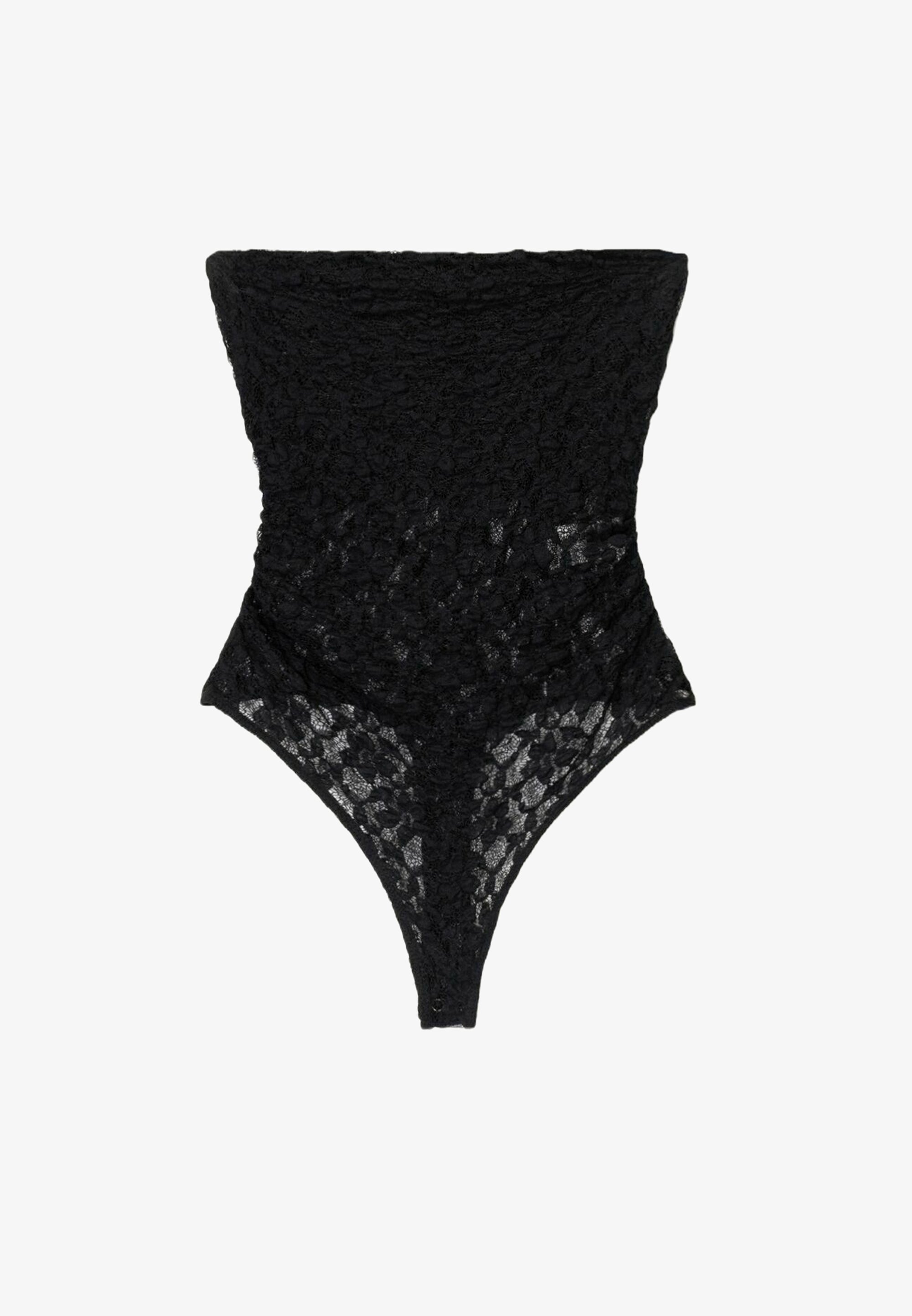 Haut Bershka à col bandeau noir