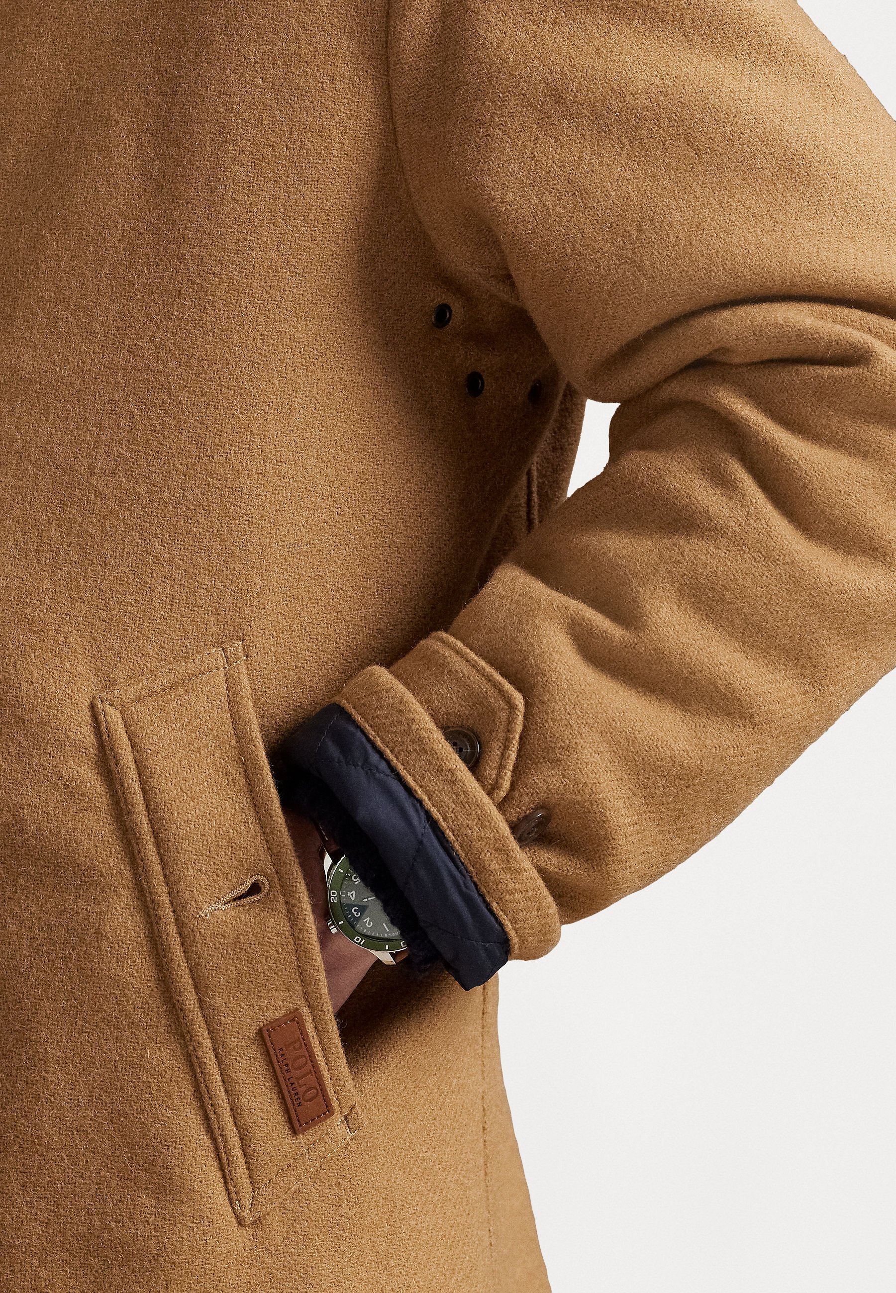 Polo Ralph Lauren THE LANGDON WALKING MAT - Manteau classique en laine - crème café