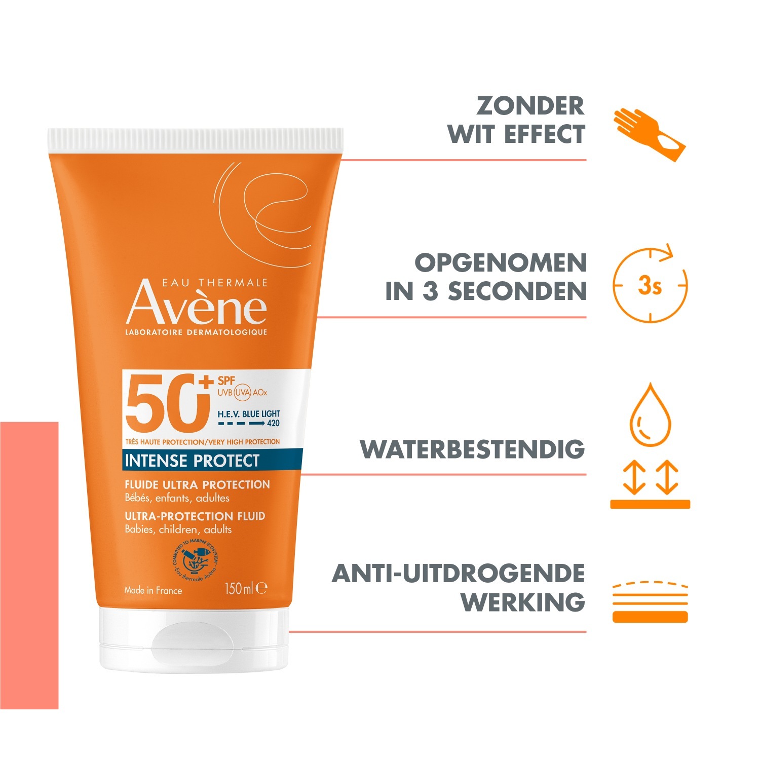 Avène Sunscreen Solaire Intense Protect SPF50+ - 150 ml
