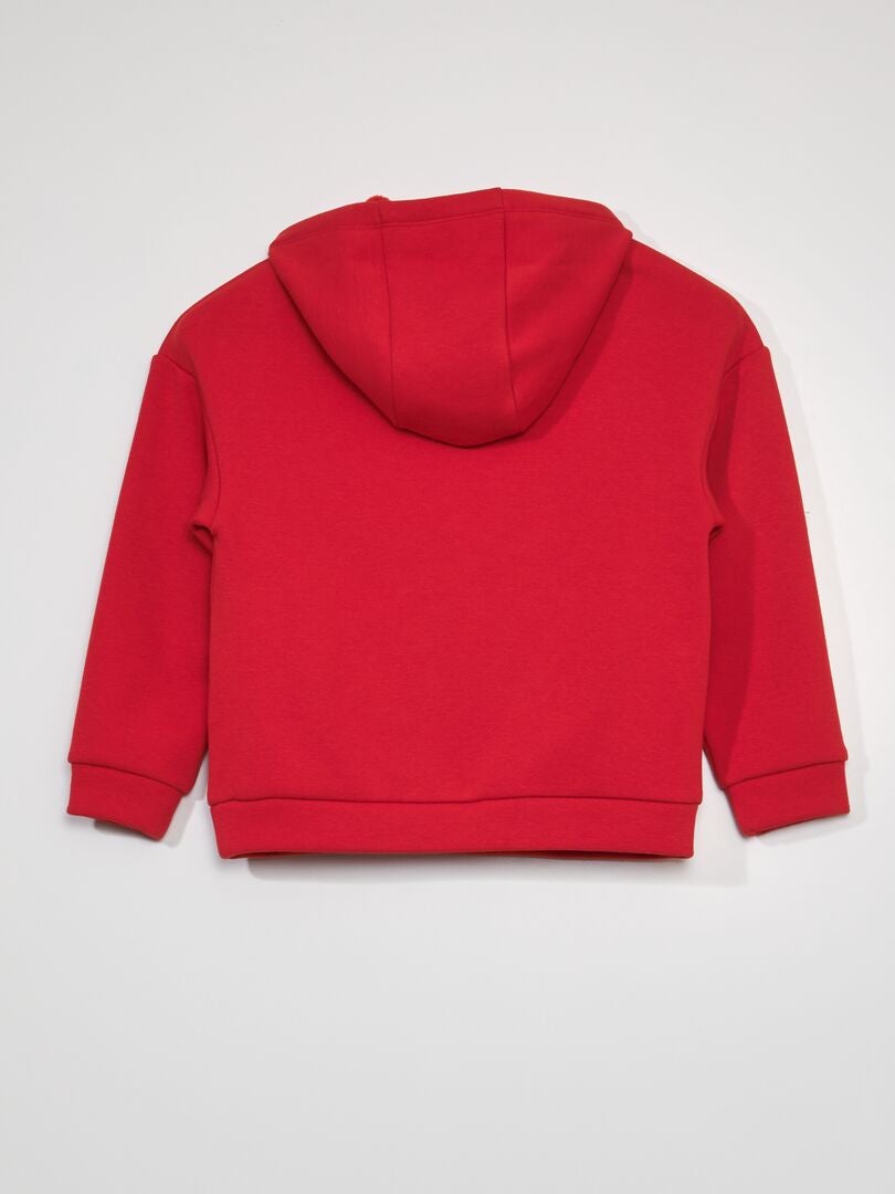 Fleece hoodie - Rood