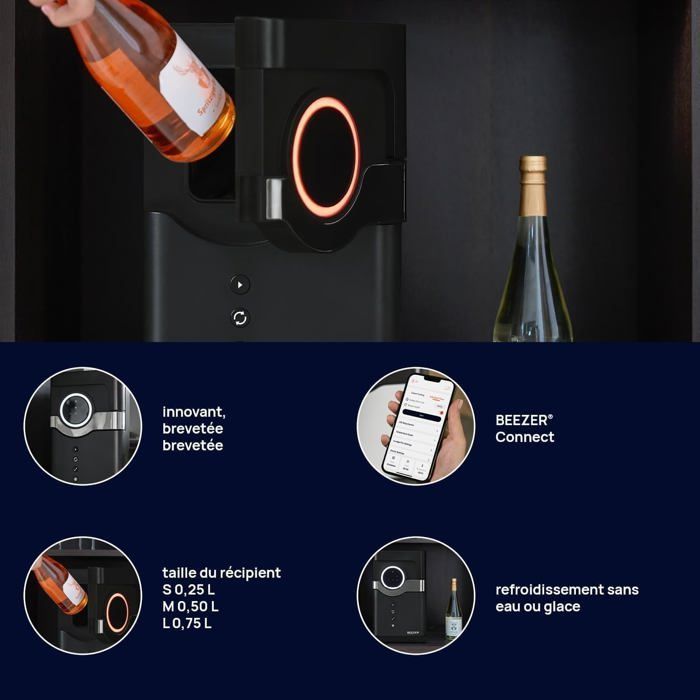 BEEZER®: el refrigerador de bebidas con aire acondicionado más rápido del mundo, diseñado en Alemania.