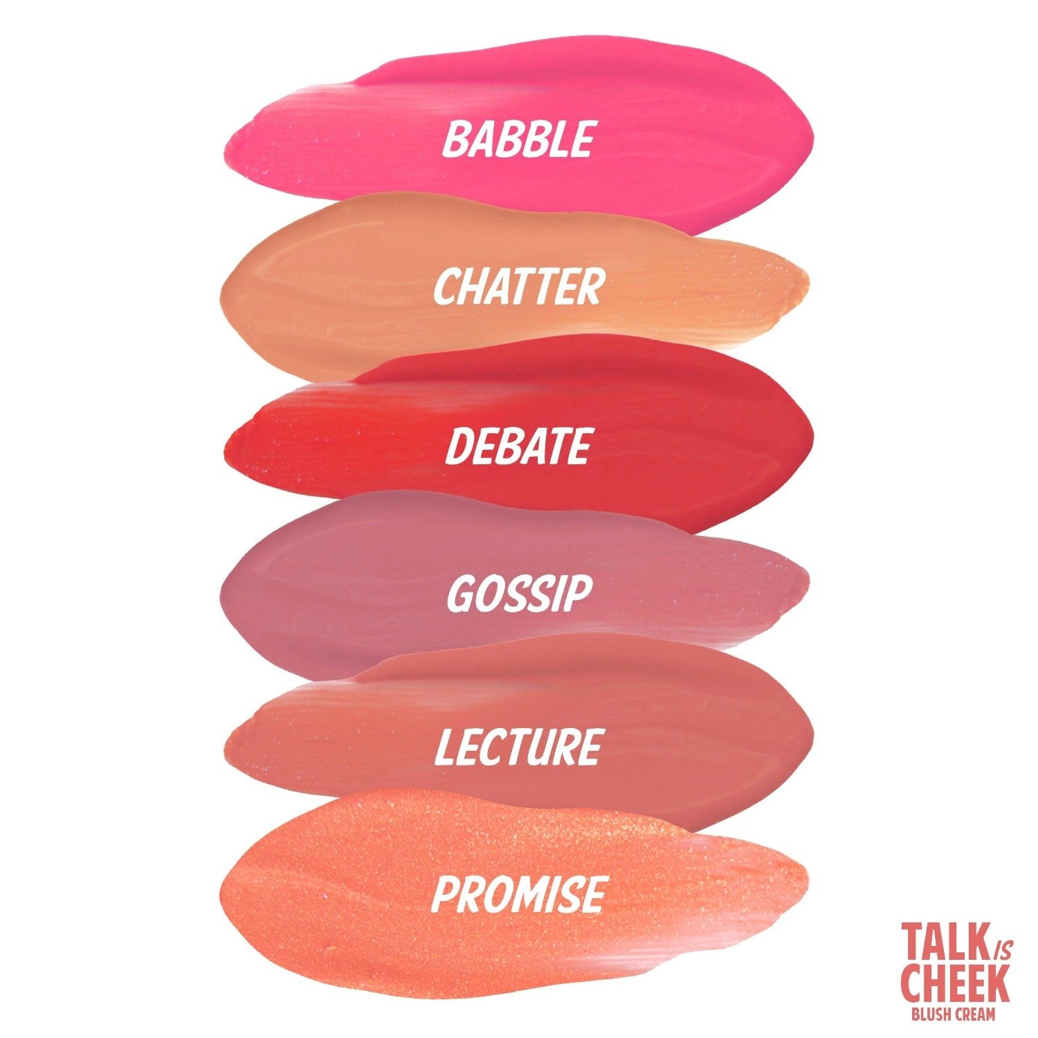 theBalm set ličil v kremi za rdečilo za lica Talk is Cheek Promise – 4,5 ml