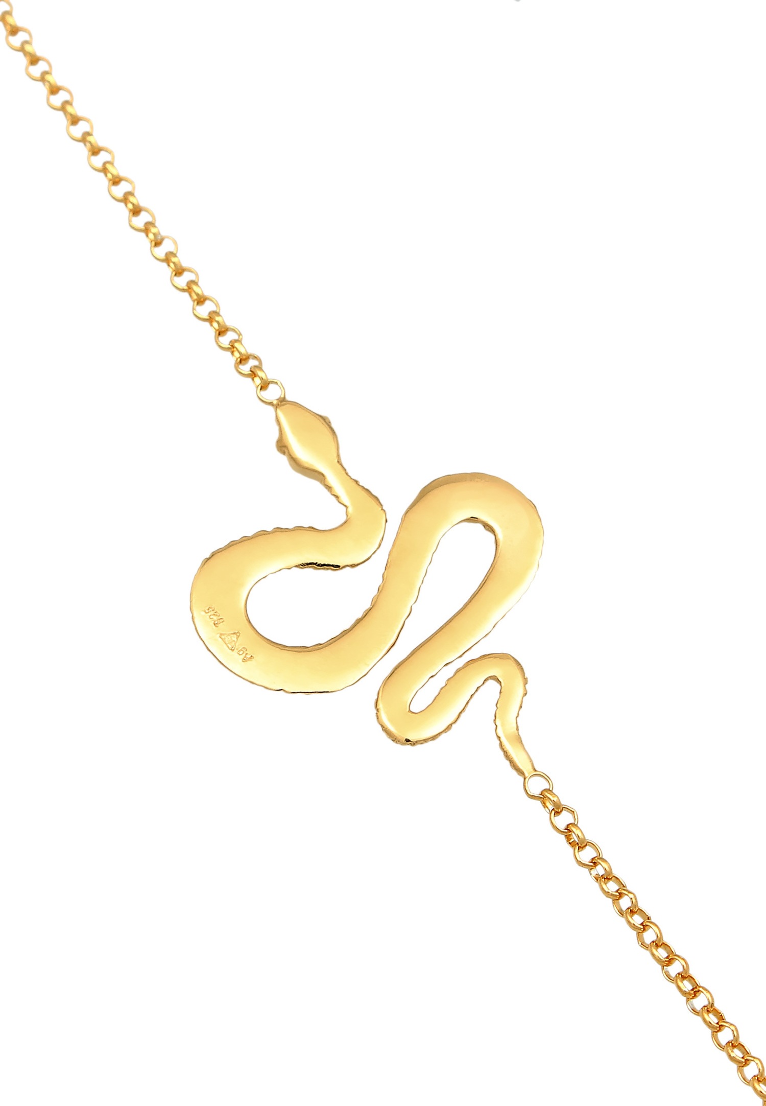 Elli Femmes serpent symbole tendance en argent sterling 925