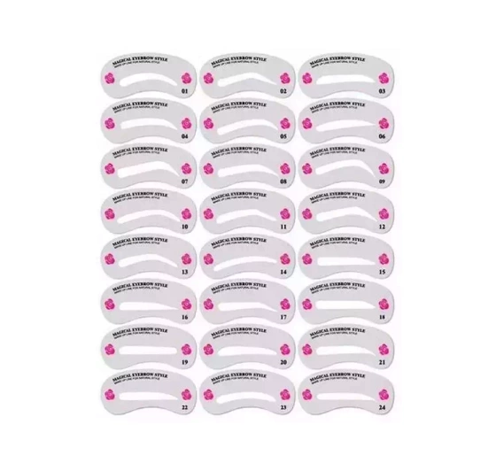 Lash Brow szablon do brwi 24 kształty