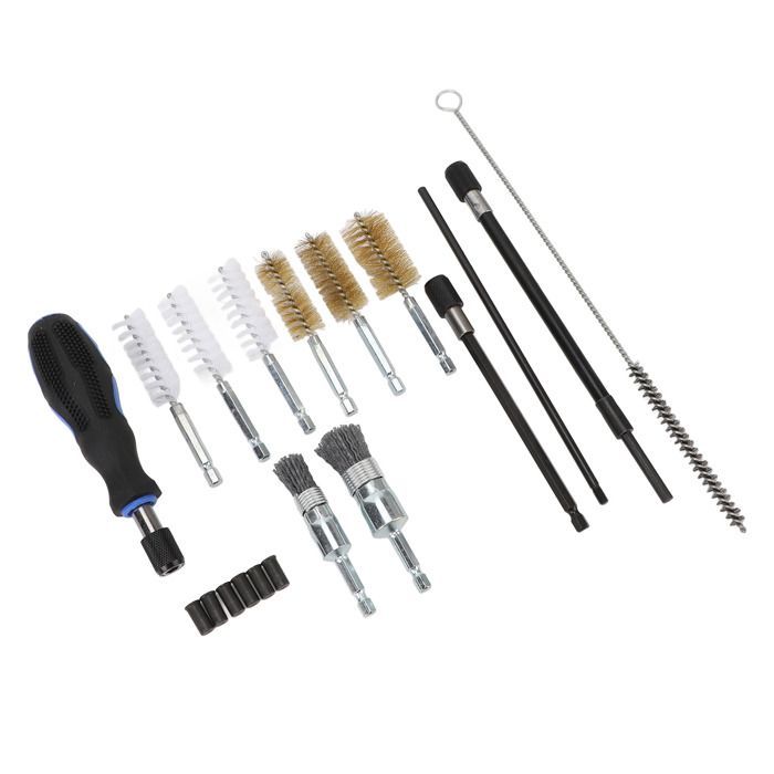Kit de limpieza universal para asientos de inyectores Shipenophy, cepillo de limpieza para asientos de inyectores, herramienta de limpieza.