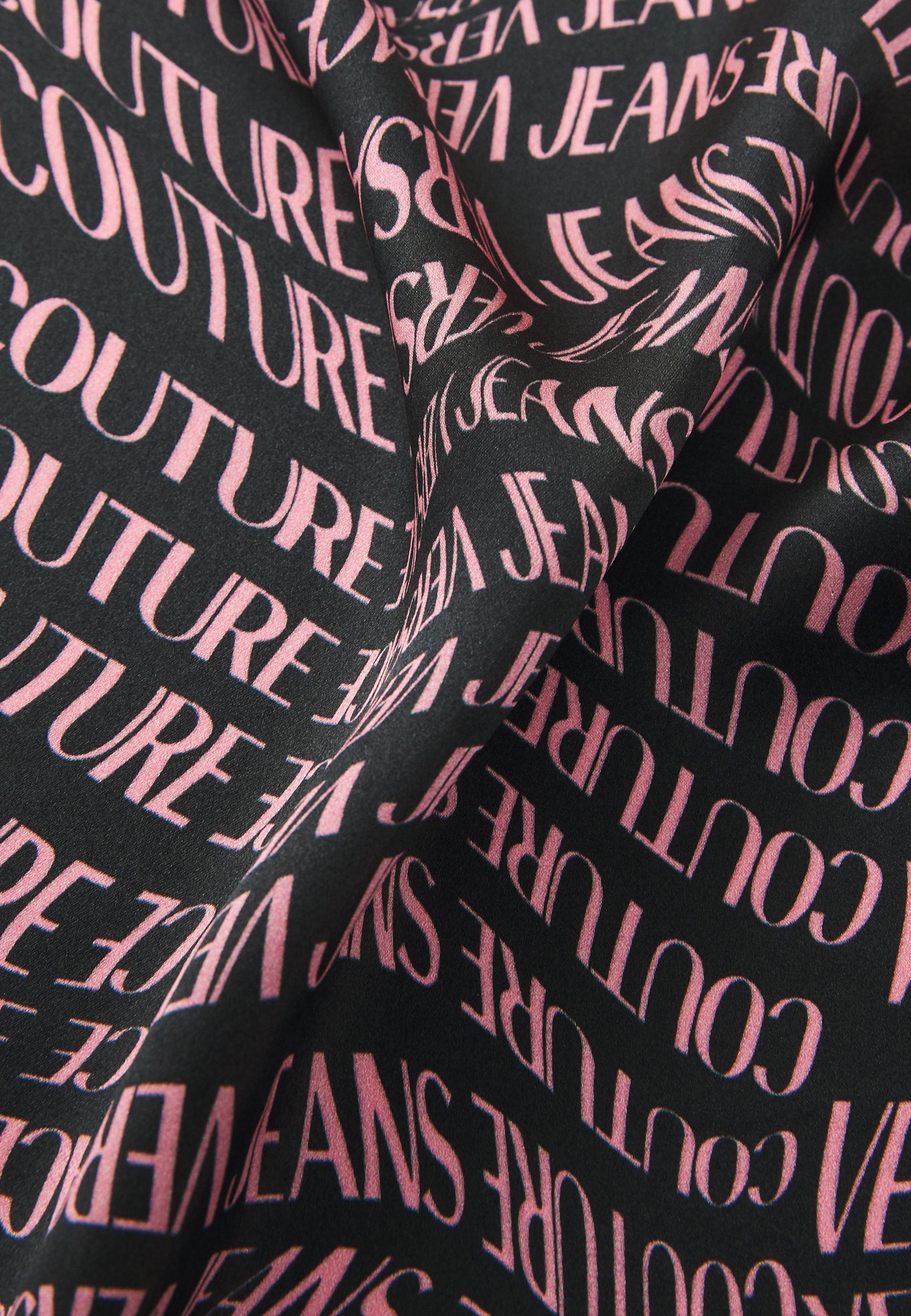 Versace Jeans Couture FOULARD 70X70 UNISEX - Foulard - black/dusty rose