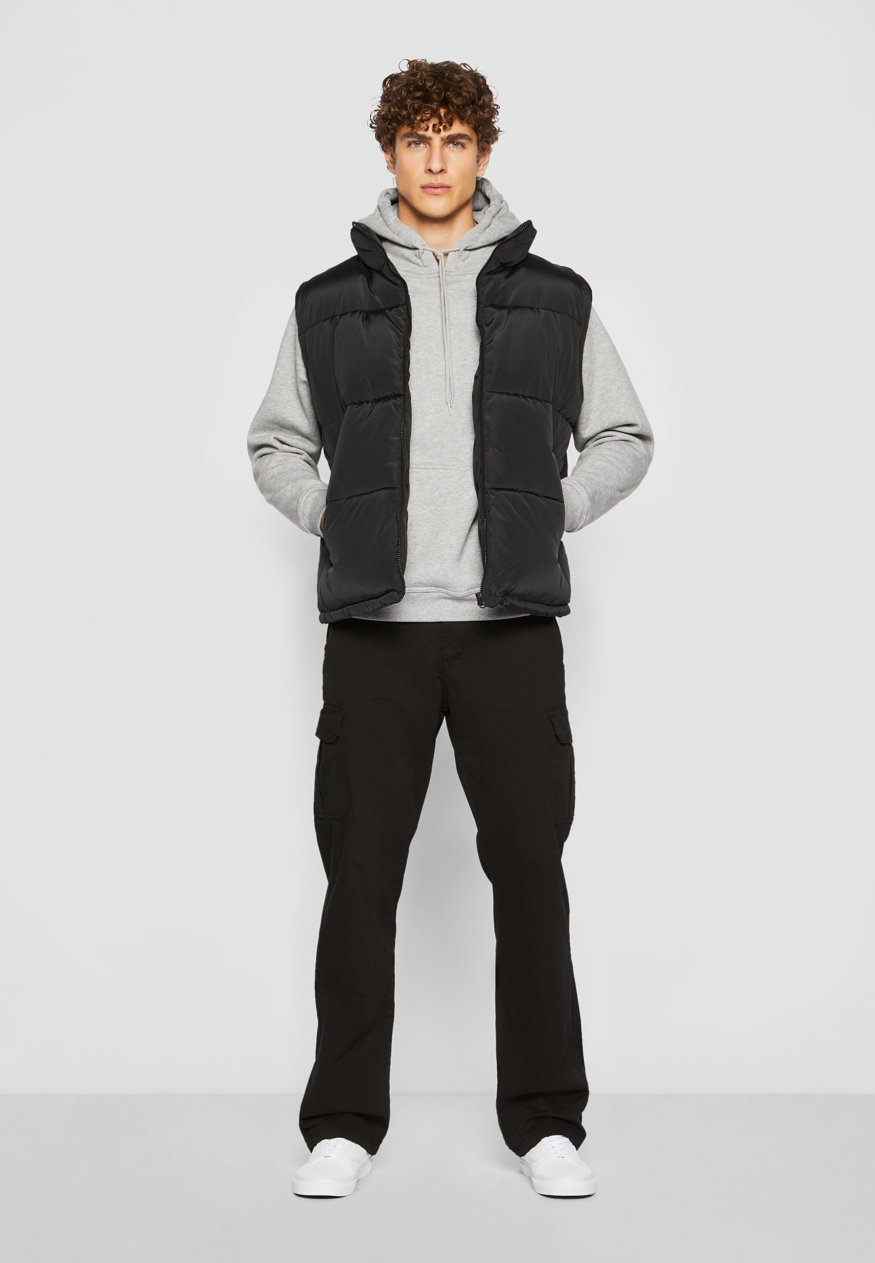 Urban Classics BLOCK PUFFER VEST - Vest - zwart/zwart