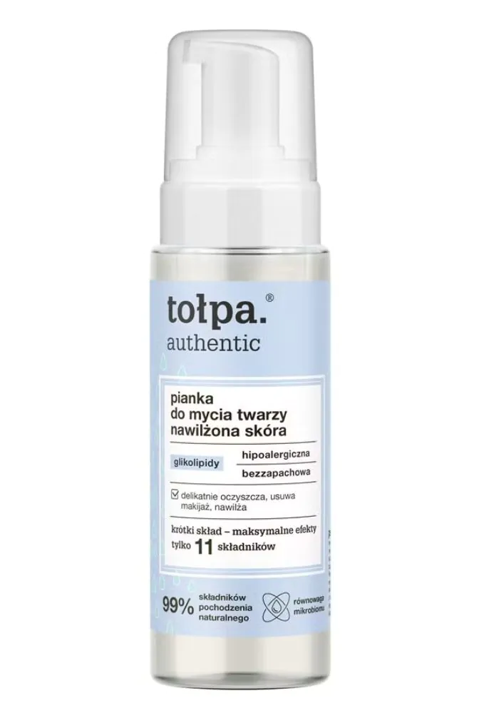 Tołpa Authentic Nawilżona Skóra Pianka do mycia twarzy