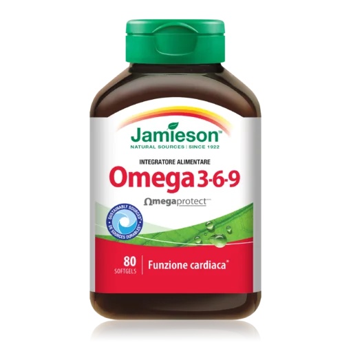 JAMIESON Jamieson Oméga 3-6-9 80 capsules molles Fonction cardiaque