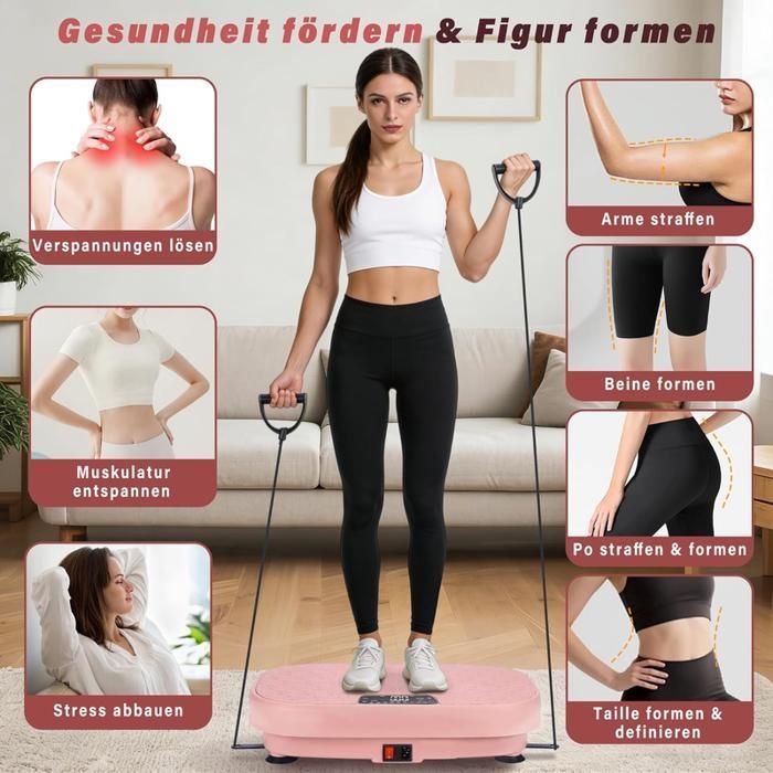 Plateforme vibrante - NETTLIFE - 199 niveaux - 9 programmes - Charge 150 kg
