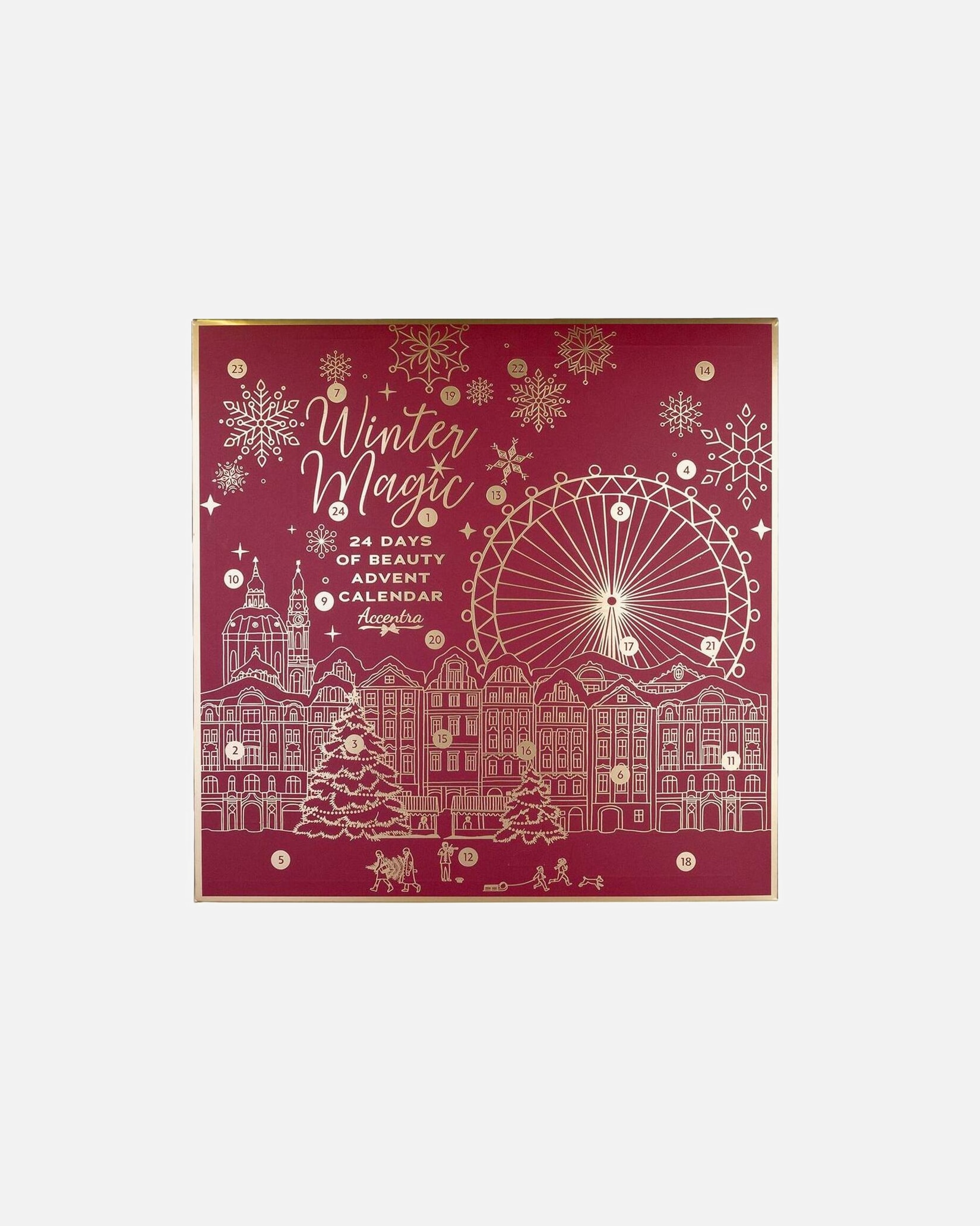 Calendário do Advento Accentra MAGIA DE INVERNO BORDEAUX - 1 peça