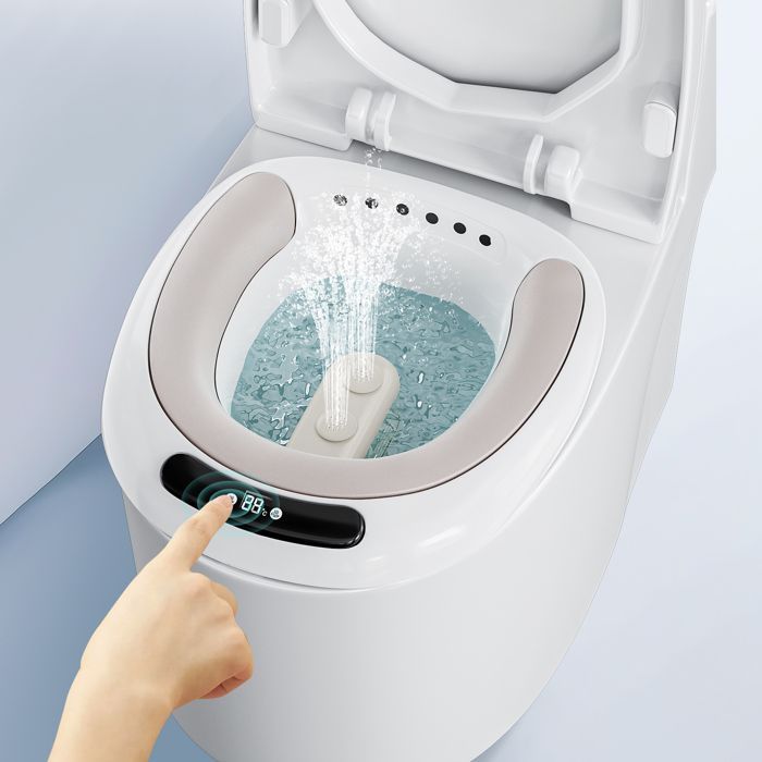 TTLIFE Siège de toilette électrique pour siège de toilette, hémorroïdes, baignoire de soins post-partum, affichage LED,bain