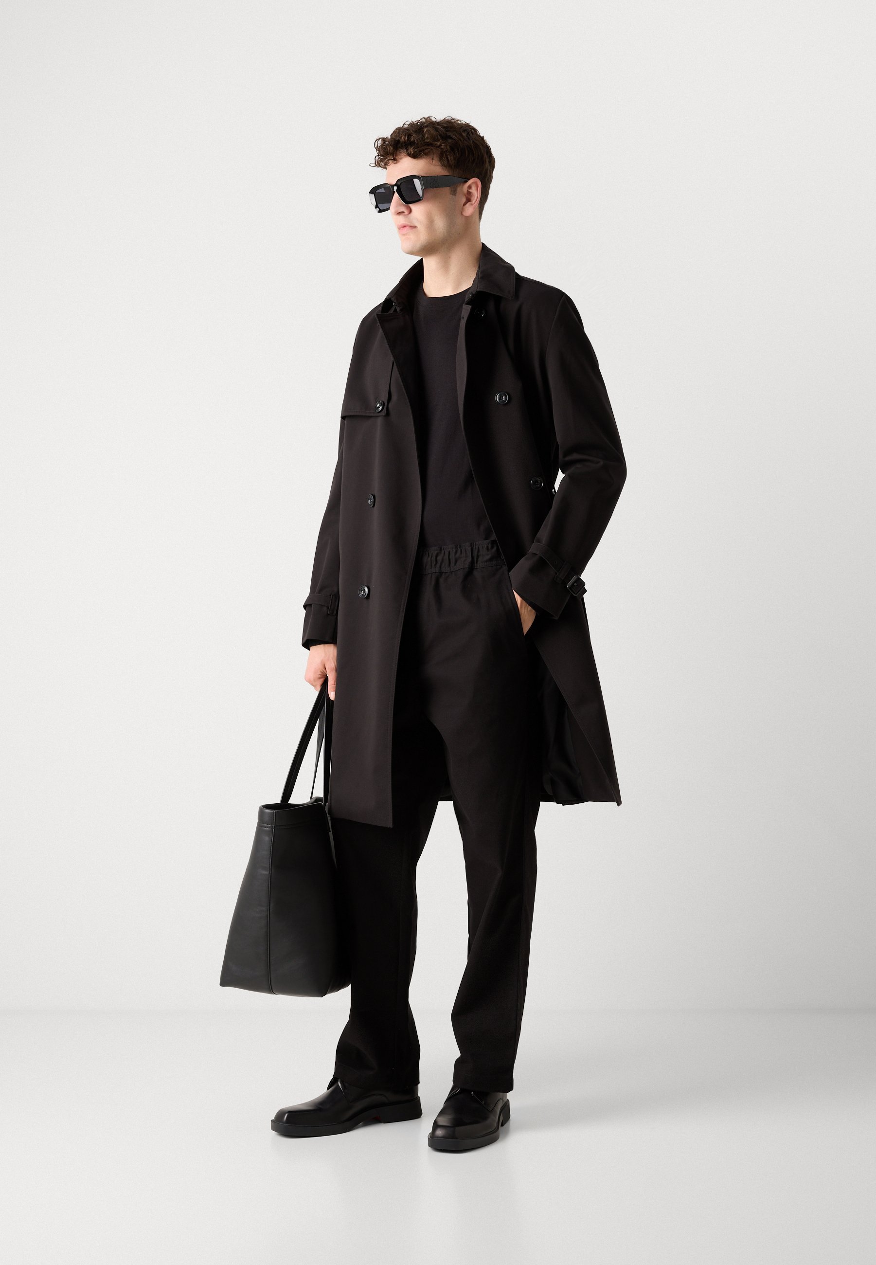 HUGO GINO - Broek - zwart