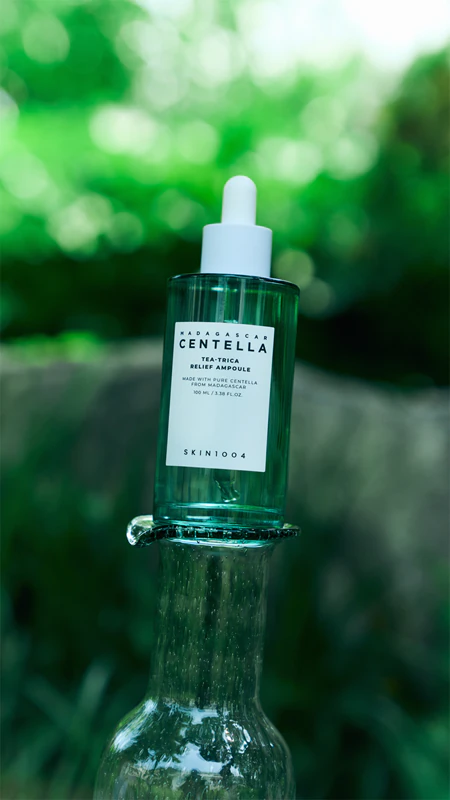 SKIN1004 Madagascar Centella Tea-Trica Relief Ampoule Sérum facial calmante para pele problemática