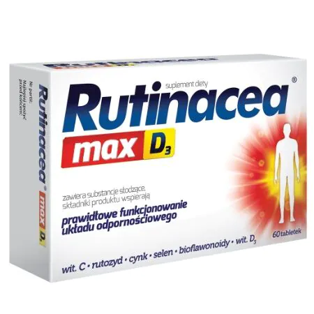 Rutinacea Max D3, Suplement diety wzmacniający odporność, Tabletki