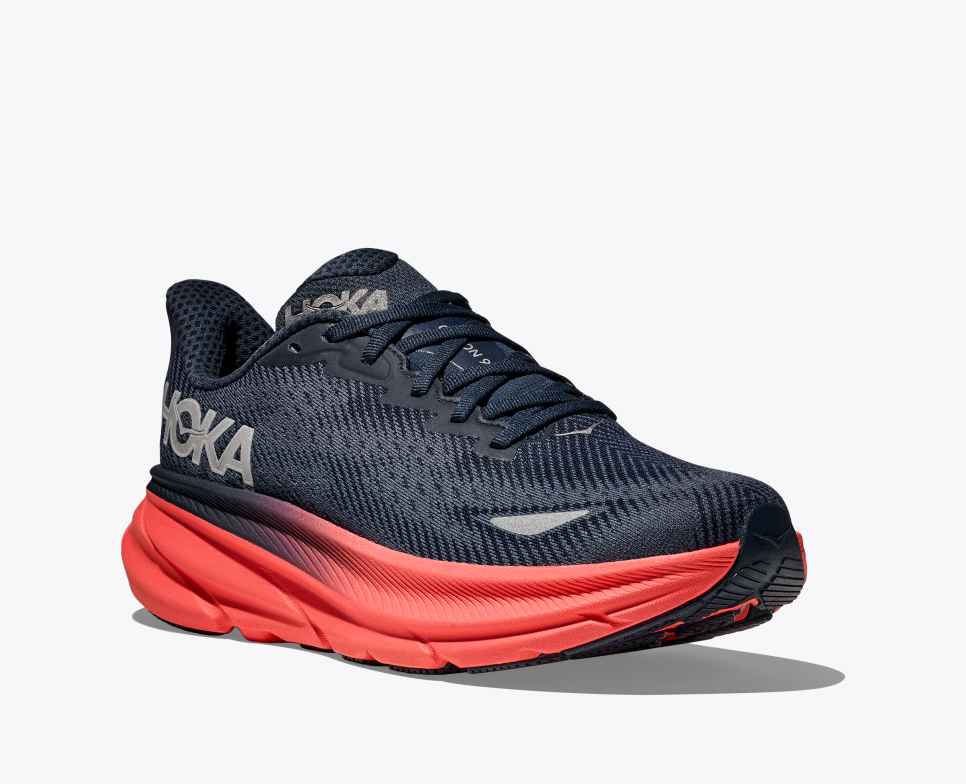 HOKA Clifton 9 GORE-TEX Azul marino universitario / Gris oscuro náutico