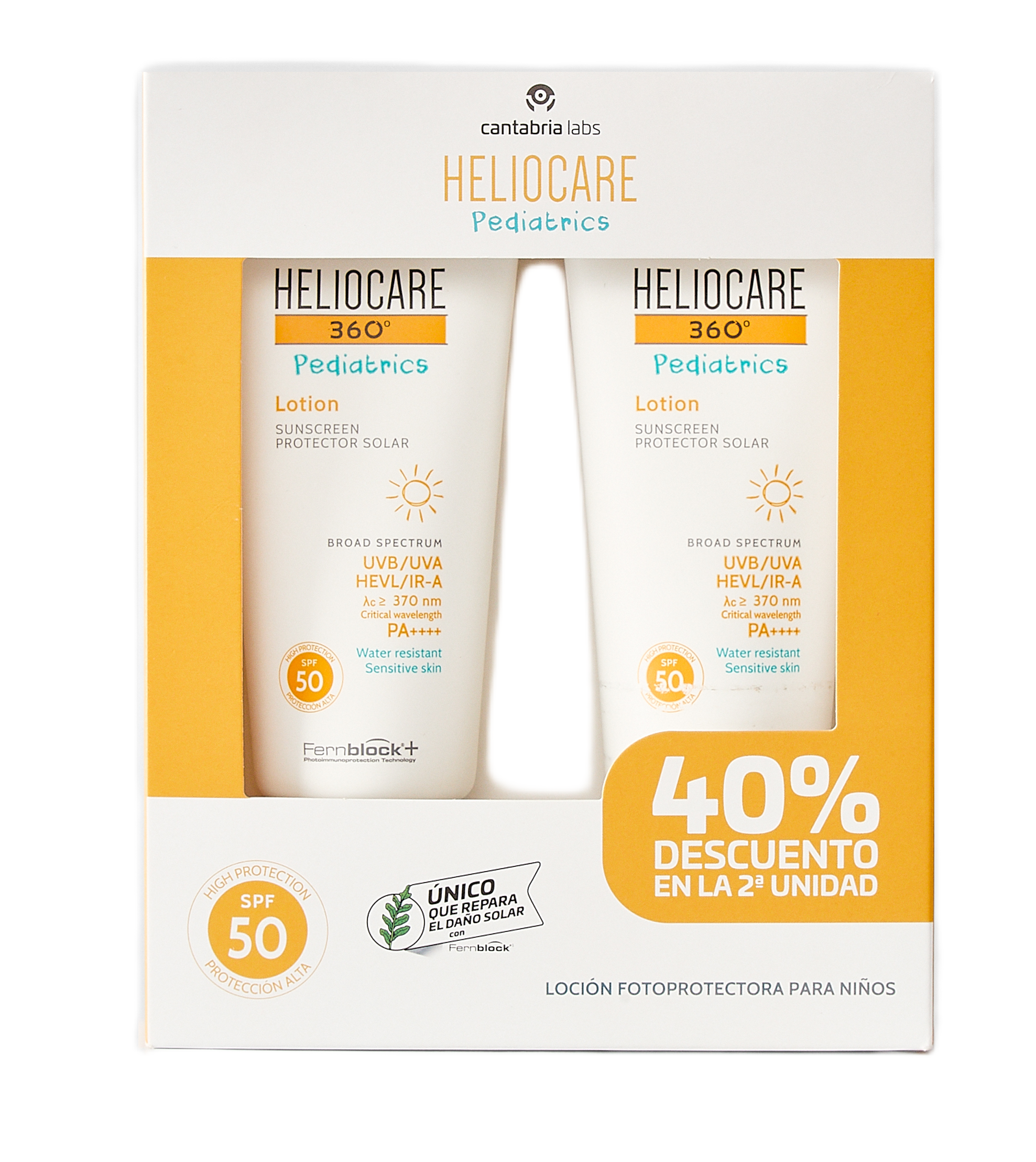Heliocare Pediatrics losjon za sončenje SPF 50 za otroke Lekarna za zaščito pred soncem