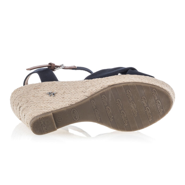 Blaue Damen-Espadrilles mit Seilsohlen