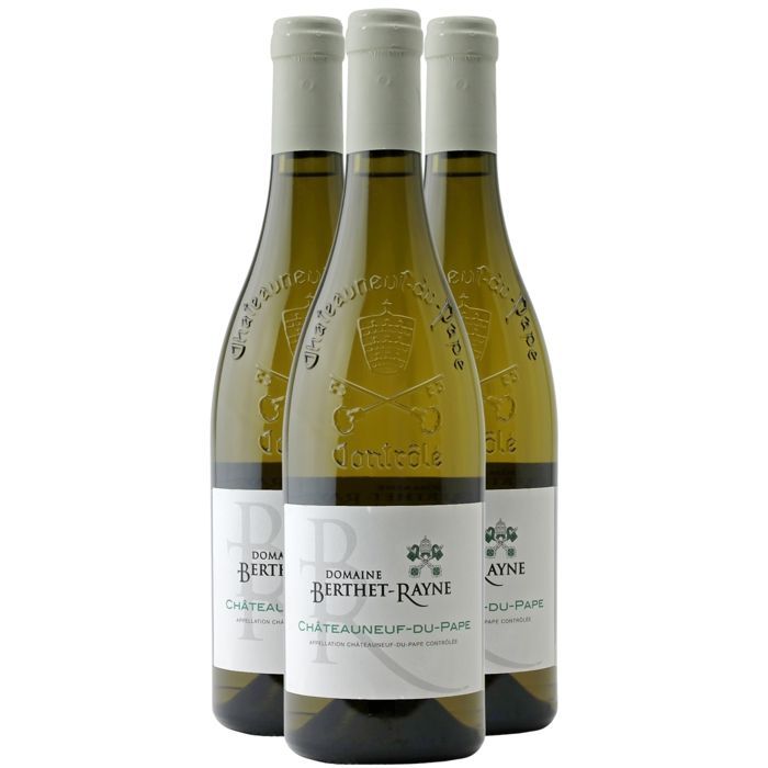 Domaine Berthet-Rayne Châteauneuf-du-Pape 2024 - Vin Blanc de la Vallée du Rhône (3x75cl) BIO