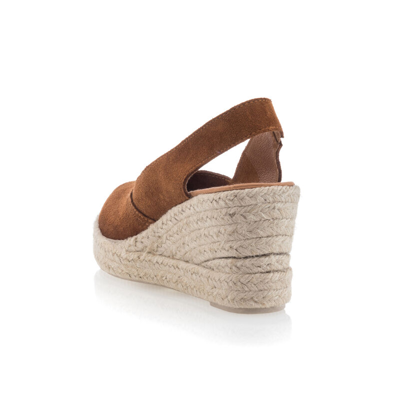 Braune Damen-Espadrilles mit Seilsohle