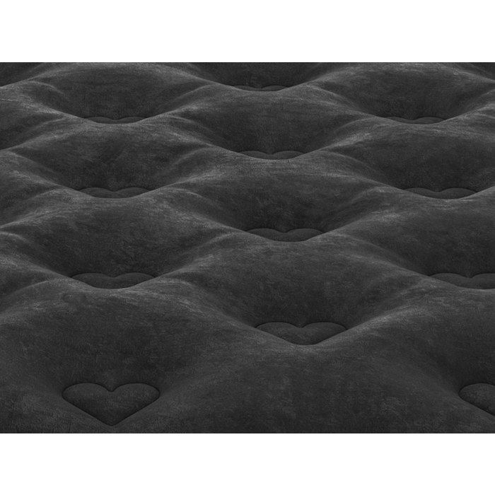Juego de cama de 180 x 200 cm con base blanca con espacio de almacenamiento + colchón de muelles ensacados con topper integrado de 28 cm de grosor - BLACK DREAM de YSMÉE