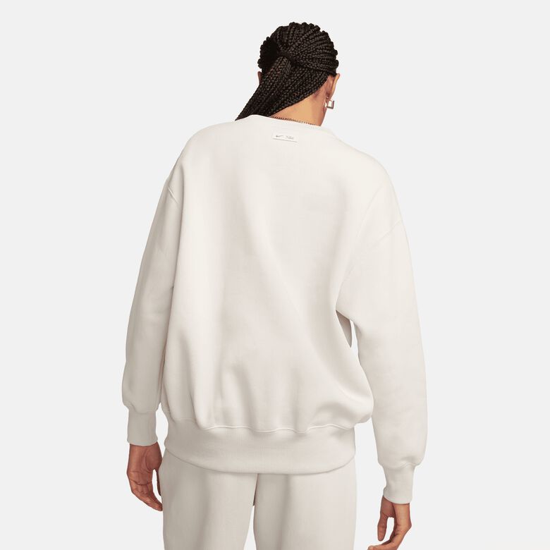 Felpa girocollo oversize con logo Phoenix in pile Sportswear
