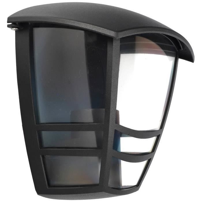 Luminária de parede externa - EDO - IMMA BLACK W E27 preta IP44 - Alumínio - Elétrica - IP44