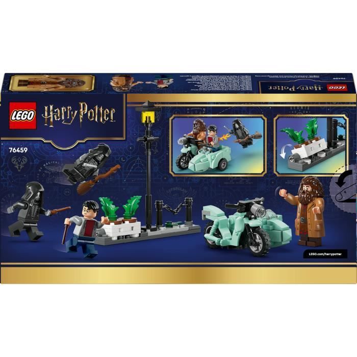 LEGO Harry Potter 76459 Hagrid et Harry s’Échappent de Privet Drive - Jouet Moto dès 8 ans
