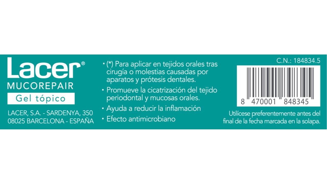 Komplet prve pomoči za lokalno uporabo Mucorepair Gel