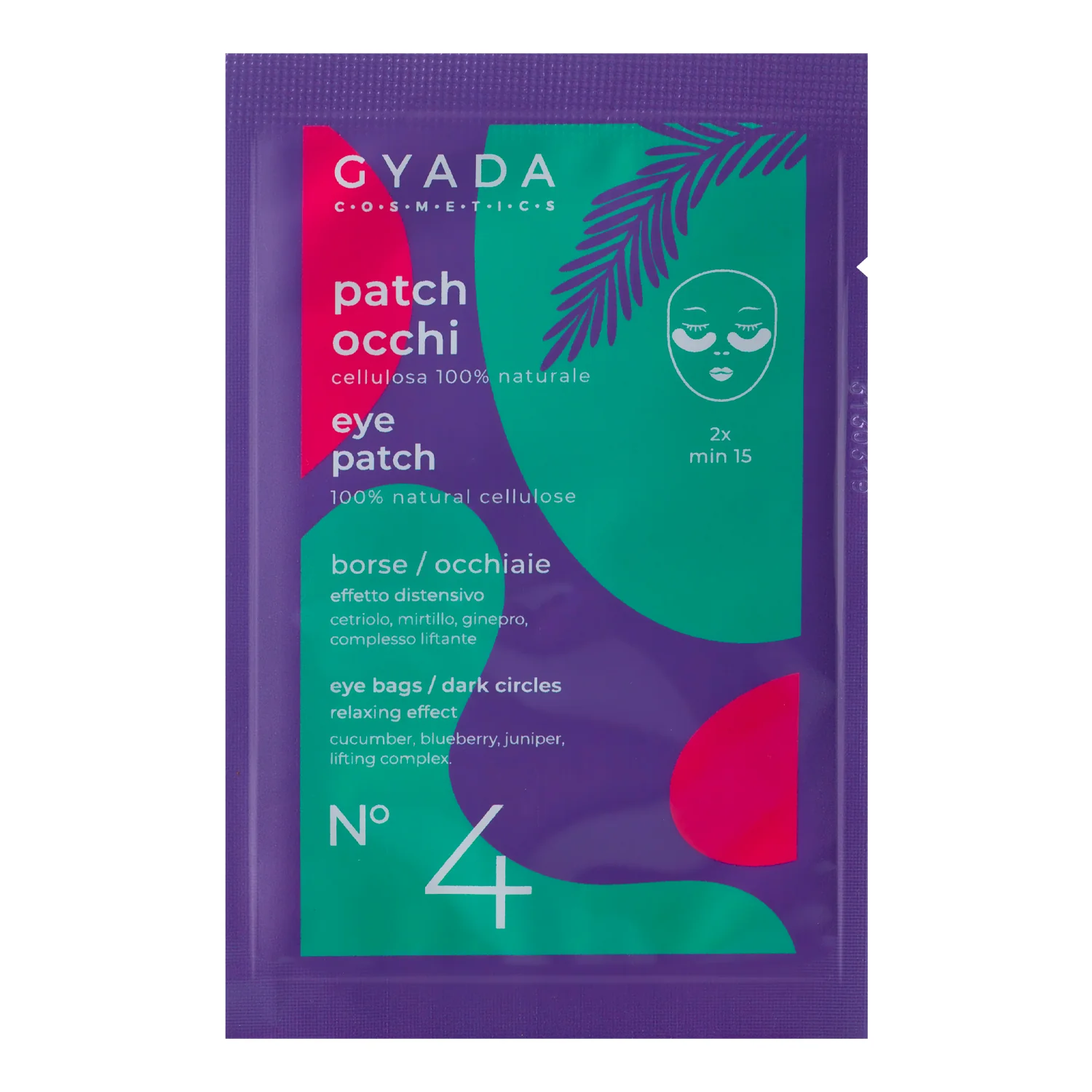 Patch Occhi & Labbra Patch Occhi Borse / Occhiaie N. 4 - Maschera Contorno Occhi, Tratt.anti borse e occhiaie