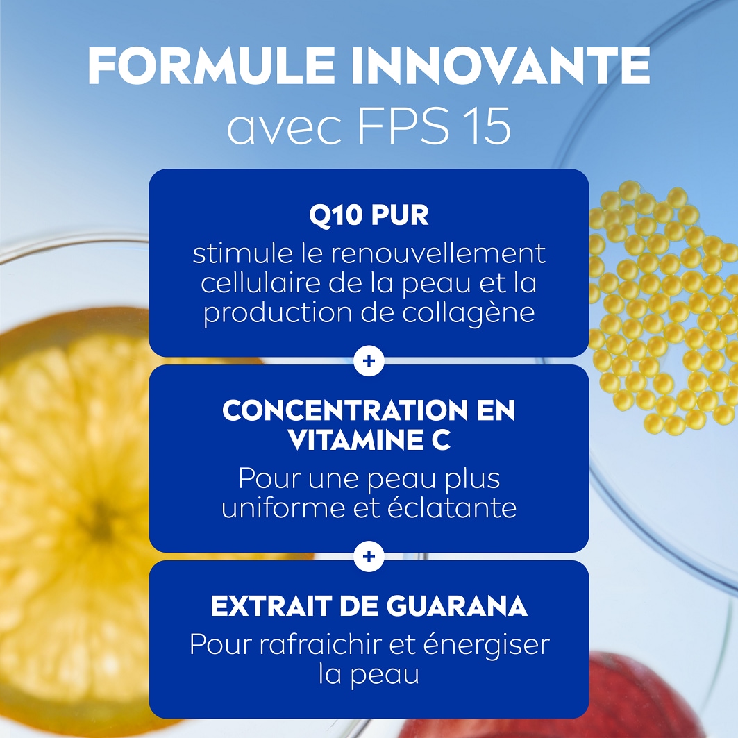 NIVEA Crème visage Jour Anti-rides Activateur d'éclat Vitamine C SPF 15