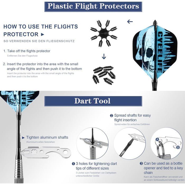 Freccette con punta in plastica, set da 12 freccette morbide per bersaglio elettronico, freccette morbide professionali da 15/17 grammi