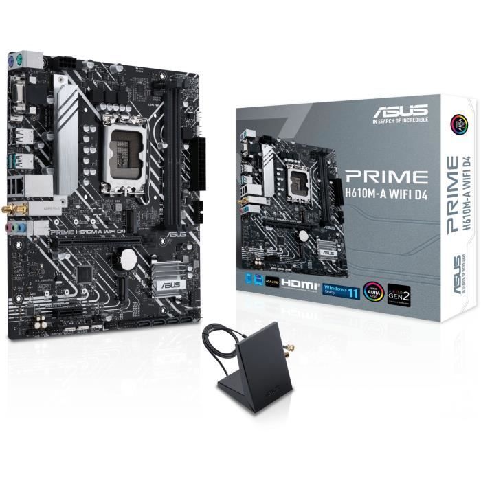 Motherboard - ASUS - PRIME H610M-A WIFI D4 - Intel H610 LGA 1700 micro ATX