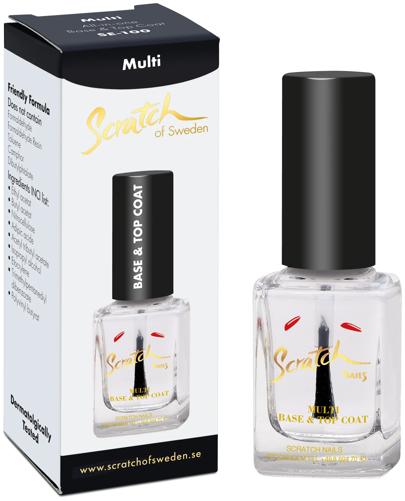 Baza i lakier nawierzchniowy Multi Base & Top Coat 12 ml - Scratch Nails