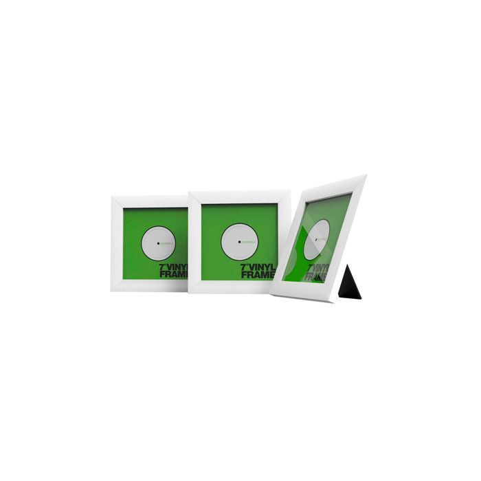 Glorious DJ Vinyl Frame Set 7'' Witte Viltkussens en Vinylaccessoires