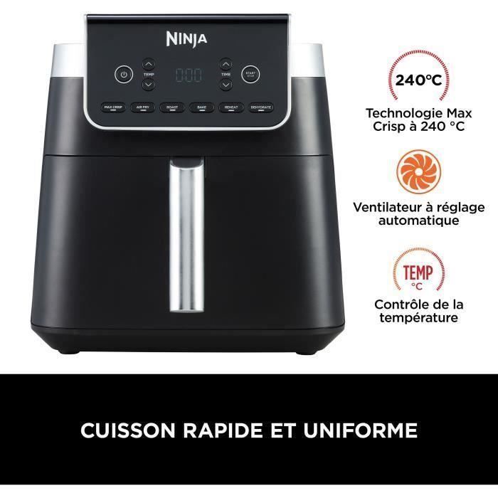 Friggitrice ad aria NINJA Max Pro AF180EU - Capacità 6,2 litri - 6 programmi di cottura - 2000 W