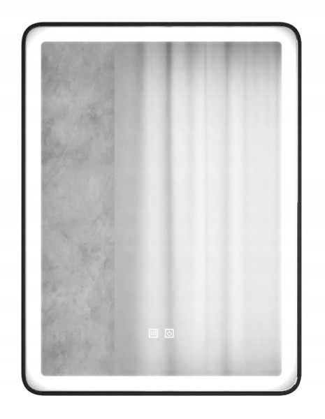 Prostokątne podświetlane lustro energooszczędne LED60x80 Fan