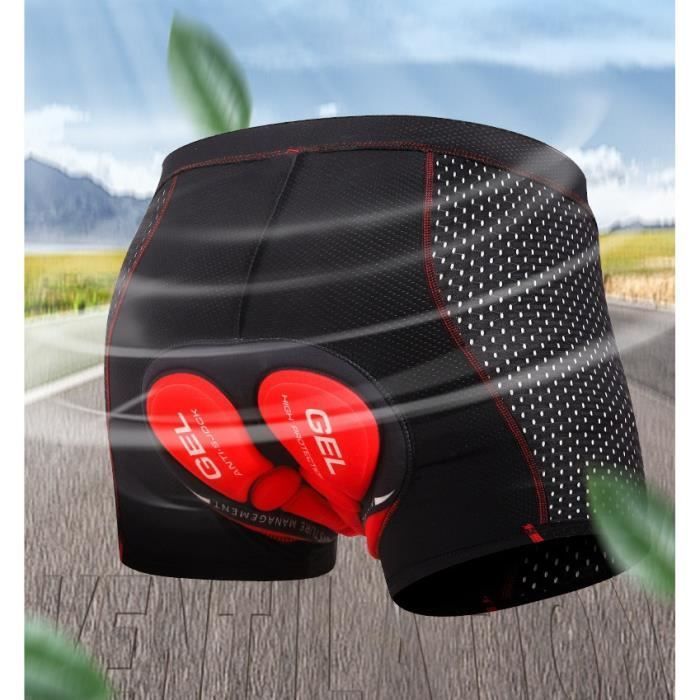 Pantaloncini da ciclismo imbottiti in gel 3D - Unisex - Neri - Mountain bike - Ciclismo sportivo