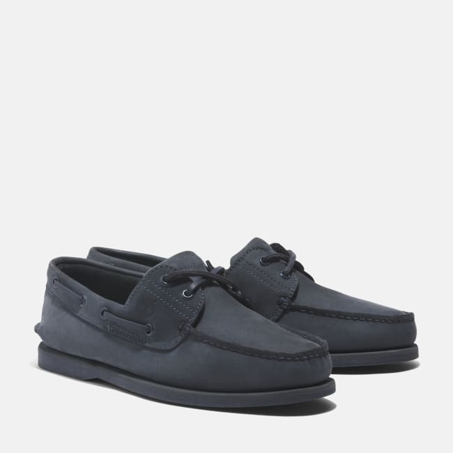 Scarpa da Barca in Pelle Classic da Uomo in blu                scuro