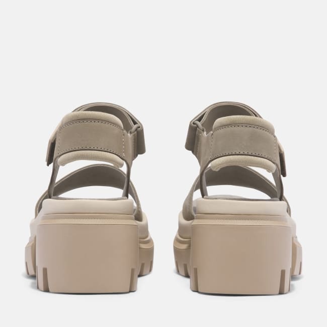 Sandalo a Doppia Fascia Everleigh da Donna in                beige