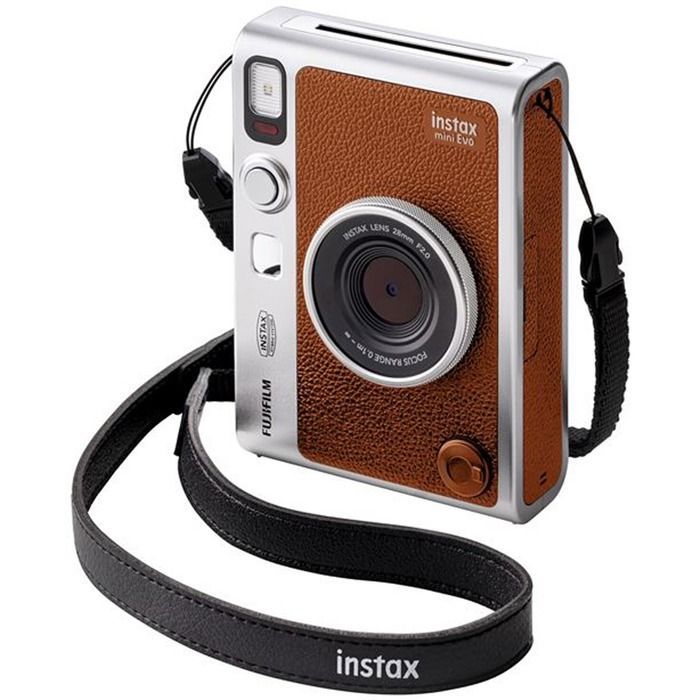 Fotocamera istantanea - Fujifilm - Instax Mini Evo - Marrone - Bluetooth - Flash integrato