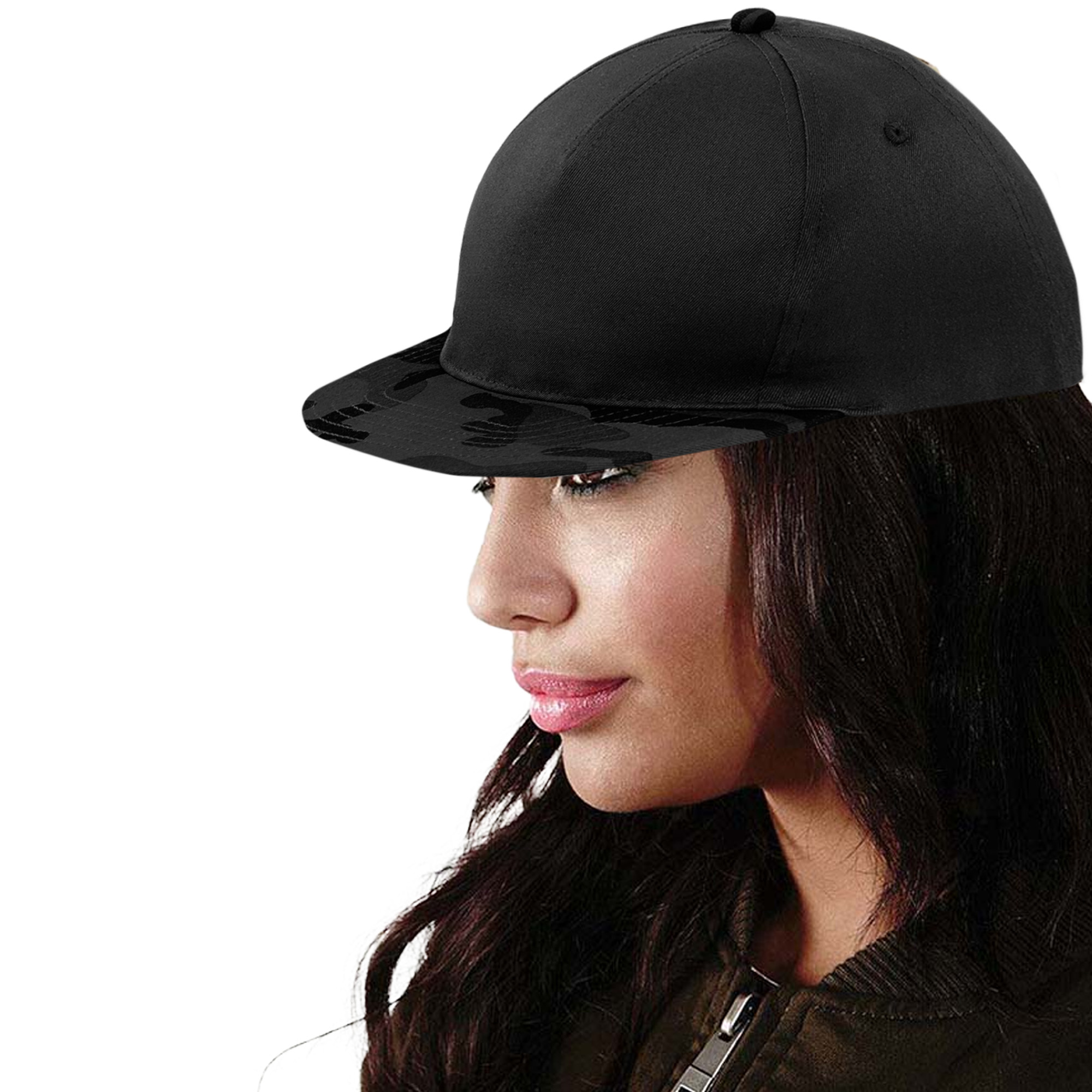Gorra Plana met Visera Plana Beechfield Camuflaje Retro