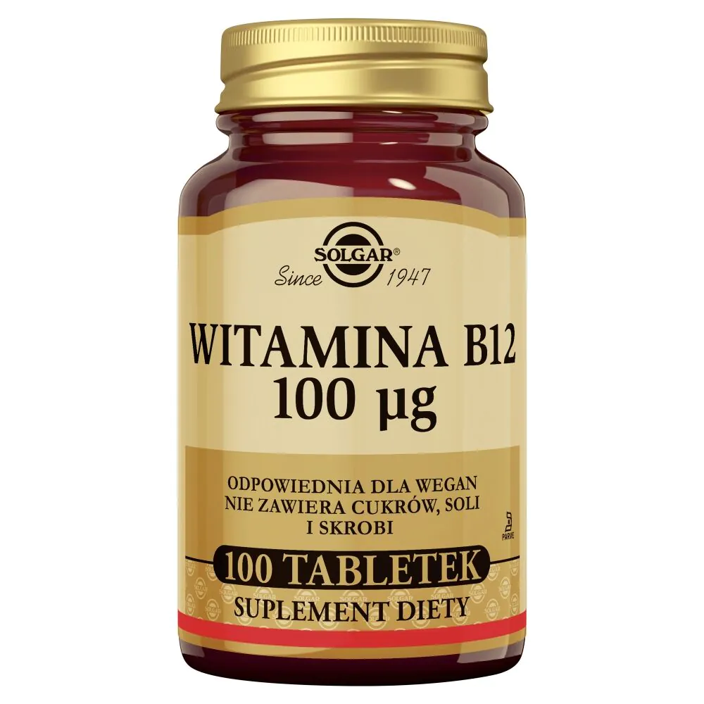 SolgarNaturalna witamina B12 100 mcg tabletki