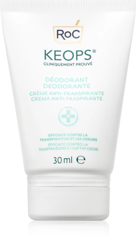 RoC Keops Desodorante Creme Antitranspirante, antitranspirante cremoso para pele sensível.