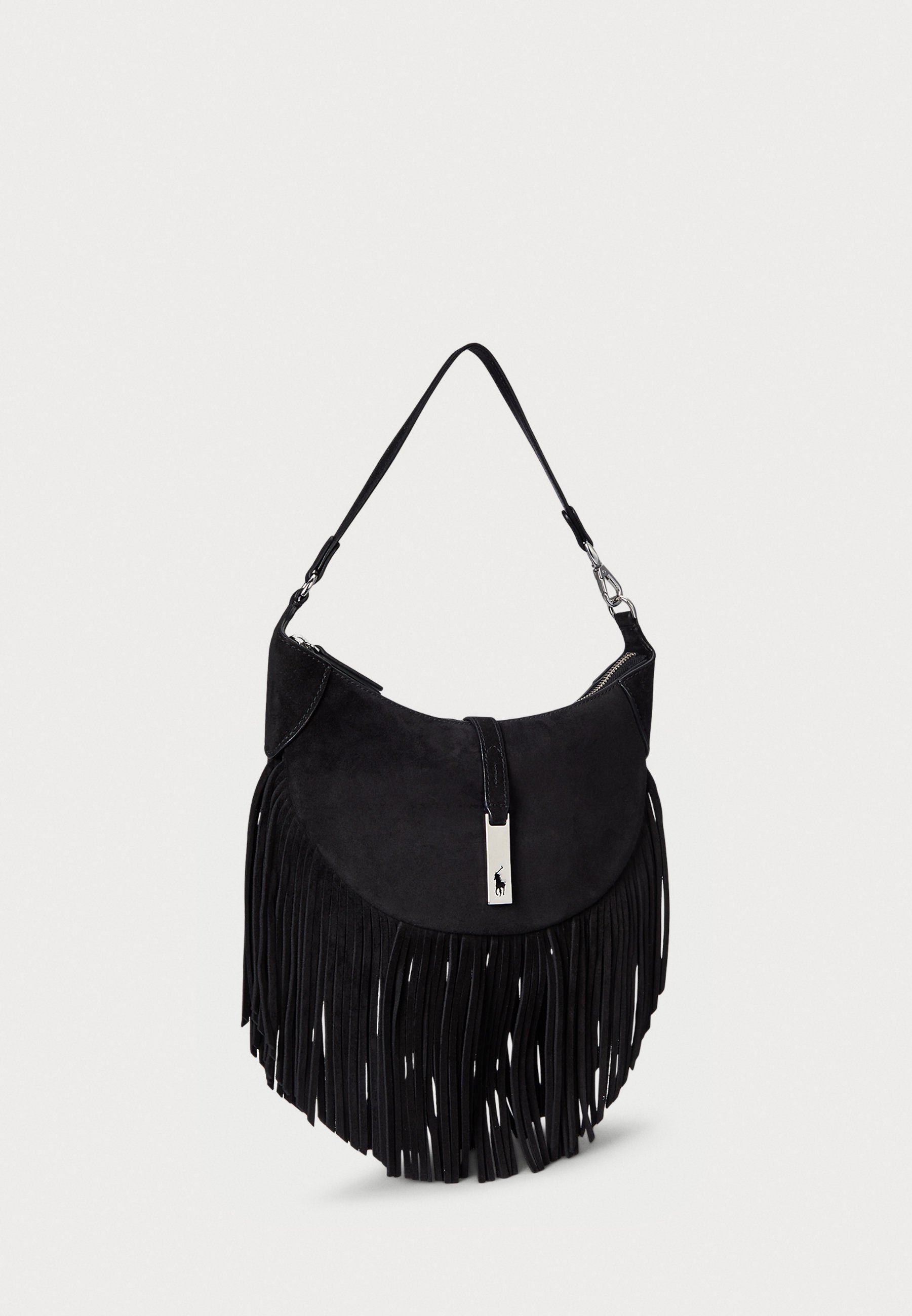 Polo Ralph Lauren Polo ID Fringe Suede Mini válltáska - Kézitáska - fekete