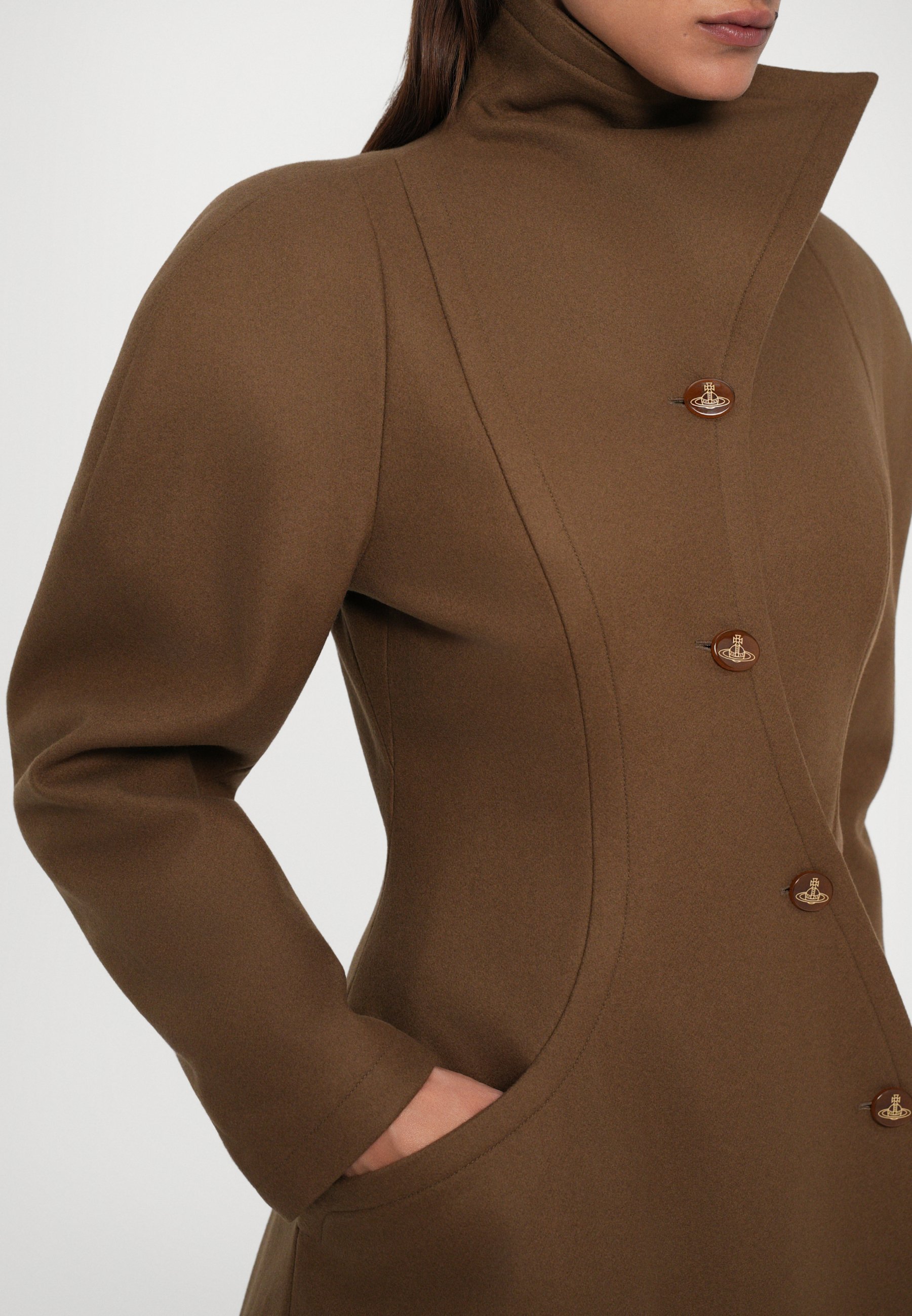 Vivienne Westwood BREEZE COAT - Palton clasic - camel