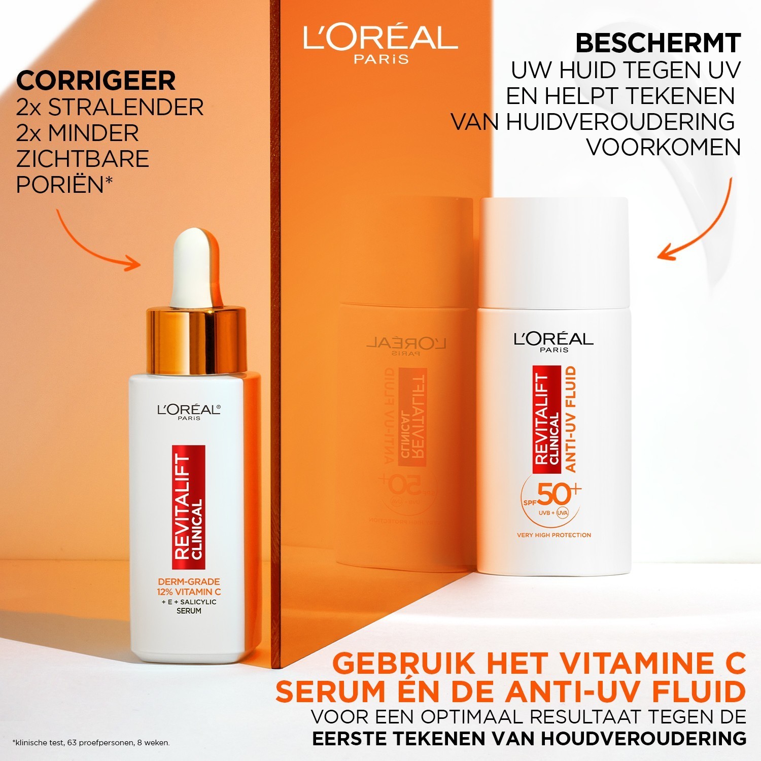 L'Oréal Paris Gesichtsfluid Revitalift Clinical Anti-UV fluid LSF 50 - 50 ml