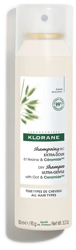 KLORANE Klorane droogshampoo met haver en ceramiden 15 ml droogshampoo