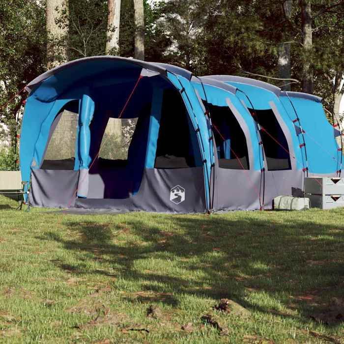 Tienda de campaña tipo túnel vidaXL para 8 personas, azul, impermeable, tienda de campaña, refugio de camping, refugio de jardín, tienda de campaña, refugio 94750