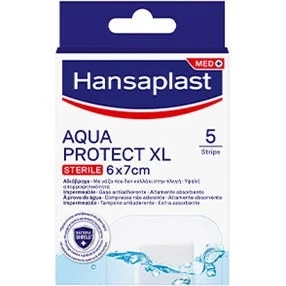 HANSAPLAST Hansaplast Aqua Protect XL Pflaster, 5 Stück, für empfindliche Haut